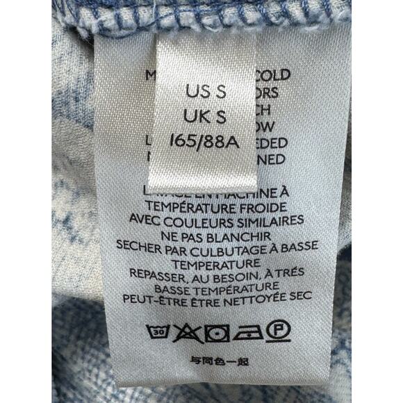 Pilcro Letterpress Shirt Women’s Size Small Sigourney Corduroy Button Down Blue - Picture 9 of 12